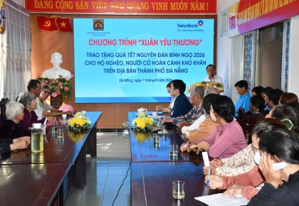 CÔNG ĐOÀN BAN QUẢN LÝ DI SẢN VĂN HÓA THẾ GIỚI MỸ SƠN PHỐI HỢP TỔ CHỨC CHƯƠNG TRÌNH “XUÂN YÊU THƯƠNG” TRAO QUÀ TẾT CHO HỘ NGHÈO, NGƯỜI CÓ HOÀN CẢNH KHÓ KHĂN TRÊN ĐỊA BÀN XÃ THU BỒN