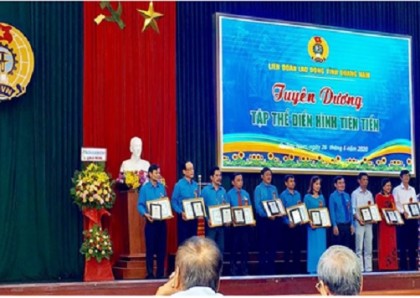 CÔNG ĐOÀN BQL DSVH MỸ SƠN LÀ TẬP THỂ ĐIỂN HÌNH TIÊN TIẾN TRONG PHONG TRÀO YÊU NƯỚC GIAI ĐOẠN 2016 - 2020