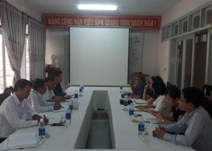 Các bên liên quan làm việc về dự án “Trung tâm đào tạo nghề trùng tu di tích và bảo tồn văn hóa tại Quảng Nam”