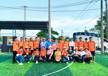 Công đoàn Mỹ Sơn đạt giải nhất môn bóng đá nam khối hành chính sự nghiệp do Liên đoàn Lao động huyện Duy Xuyên tổ chức
