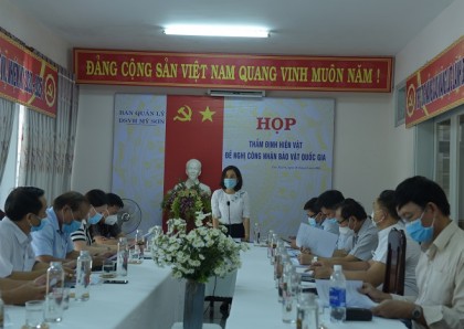 Họp thẩm định hồ sơ đề nghị bảo vật quốc gia Đài thờ Mỹ Sơn A10