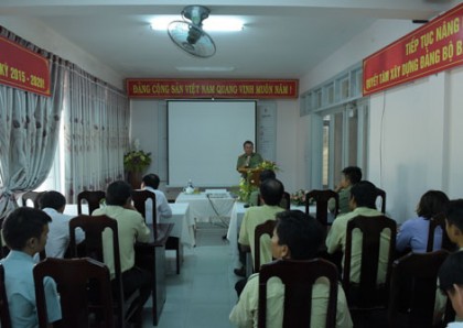 Tập huấn công tác bảo vệ an ninh trật tự