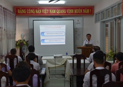 Đảng ủy BQLDSVH Mỹ Sơn mời báo cáo viên truyền đạt  Di chúc Chủ tịch Hồ Chí Minh