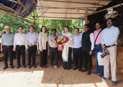 Phó Chủ tịch UBND thành phố Nguyễn Thị Anh Thi đến thăm và làm việc tại Khu đền tháp Mỹ Sơn – Di tích Quốc gia đặc biệt.