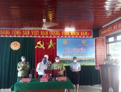 Ký kết quy chế phối hợp bảo vệ rừng