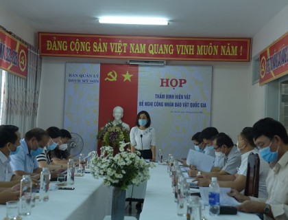 Họp thẩm định hồ sơ đề nghị bảo vật quốc gia Đài thờ Mỹ Sơn A10