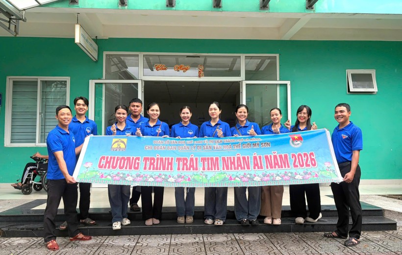 TUỔI TRẺ MỸ SƠN LAN TỎA YÊU THƯƠNG QUA CHƯƠNG TRÌNH “TRÁI TIM NHÂN ÁI” NĂM 2026