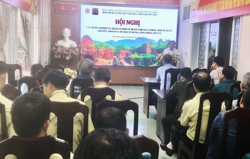 TẬP HUẤN NGHIỆP VỤ QUẢN LÝ BẢO VỆ RỪNG NĂM 2025 TẠI KHU BẢO VỆ CẢNH QUAN DI TÍCH LỊCH SỬ VĂN HÓA MỸ SƠN