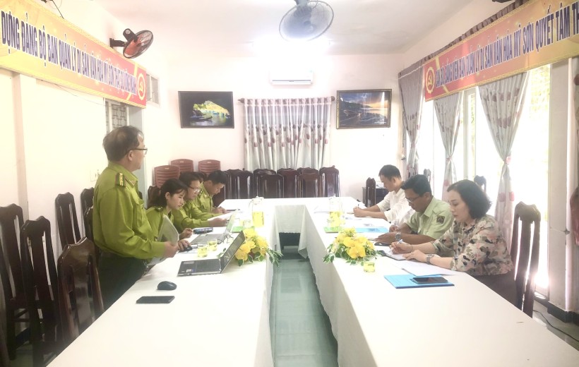 KIỂM TRA CÔNG TÁC PHÒNG CHÁY CHỮA CHÁY RỪNG  TRÊN ĐỊA BÀN BQL KHU BẢO VỆ CẢNH QUAN DI TÍCH LỊCH SỬ  MỸ SƠN NĂM 2025.